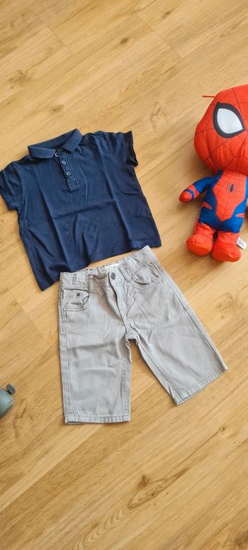 polo + bermuda