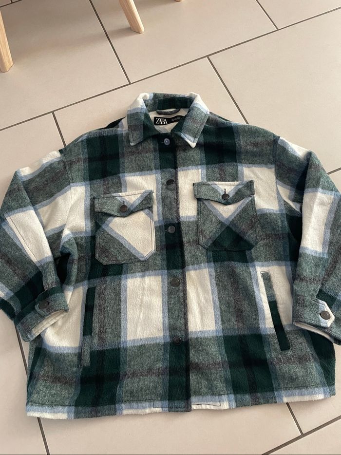 Veste a carreaux zara