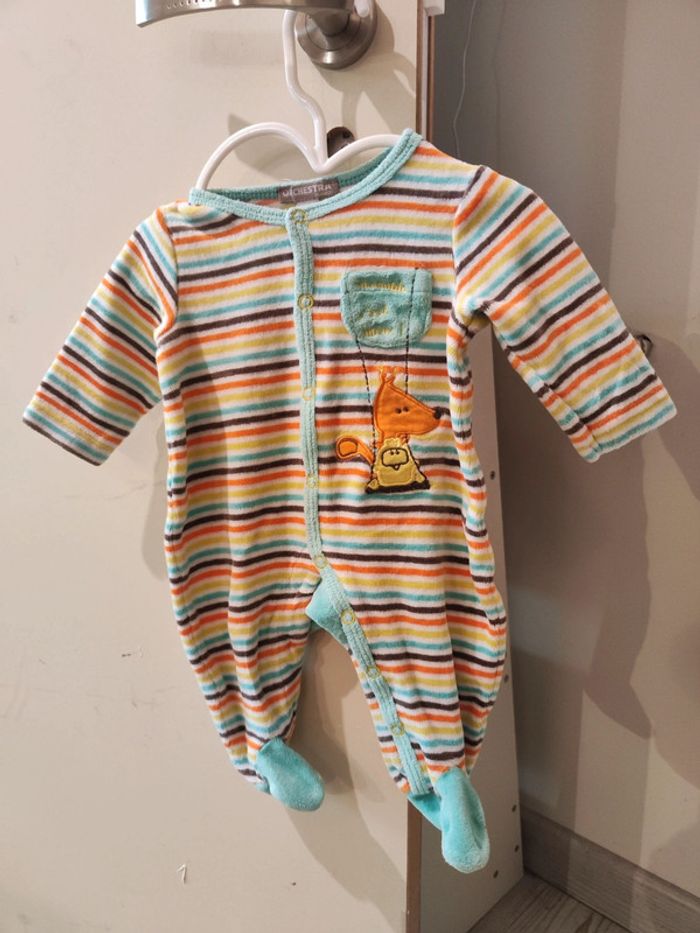 Pyjama velours 1 mois