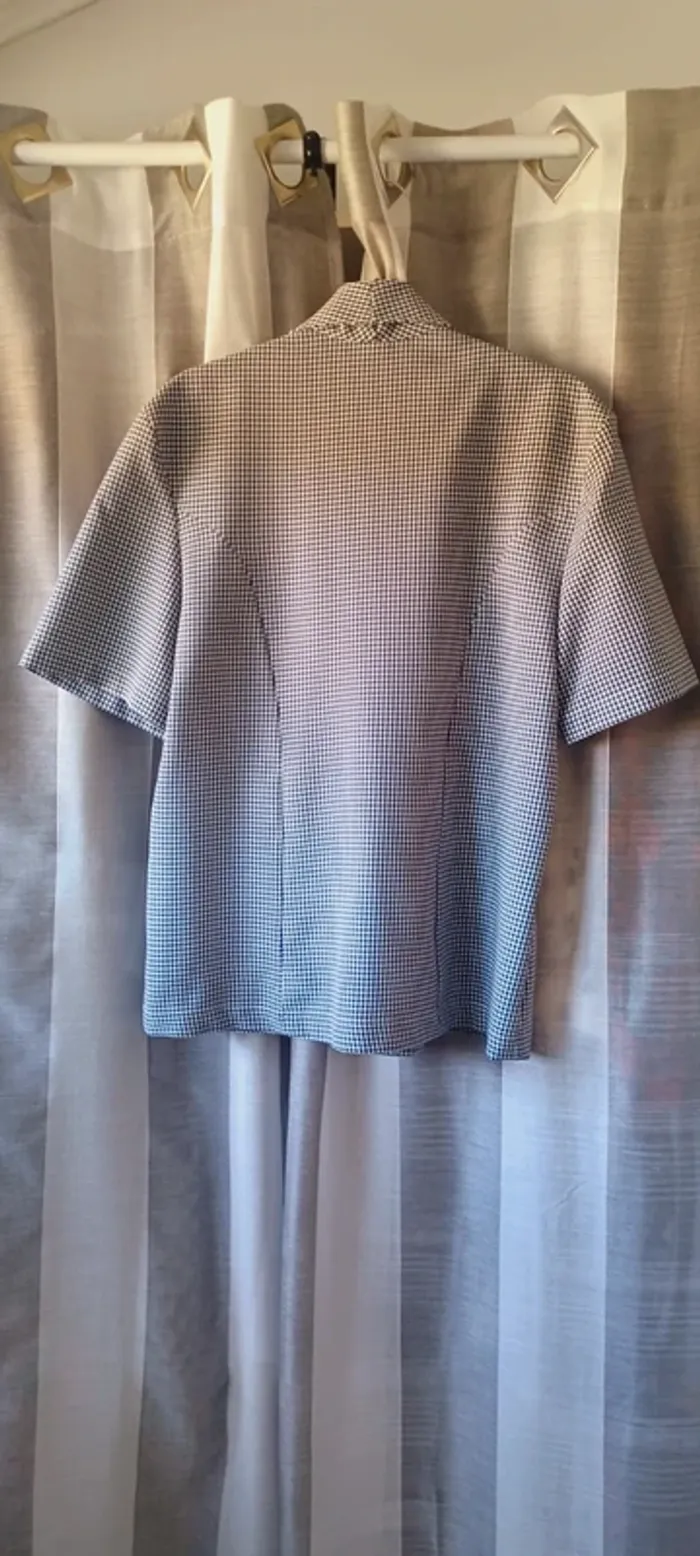 Ensemble tailleur jupe femme à carreaux - photo numéro 7