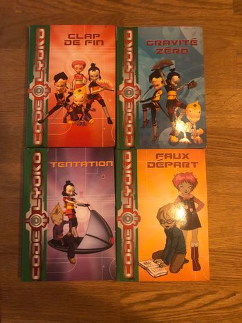 Lot de 4 livres Code Lyoko bibliothèque verte