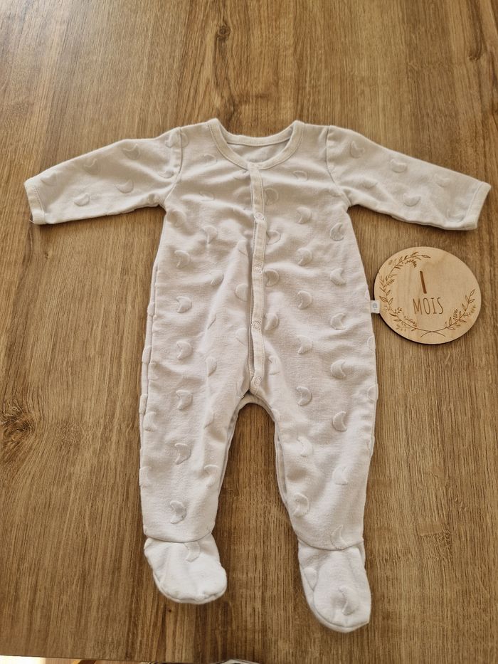 Pyjama/Dors-bien Bébé 1 Mois Absorba 56cm Coton Texture Très Bon État