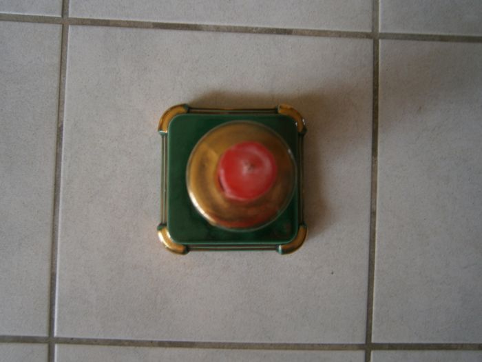 Bougeoir en céramique carré vert - photo numéro 4