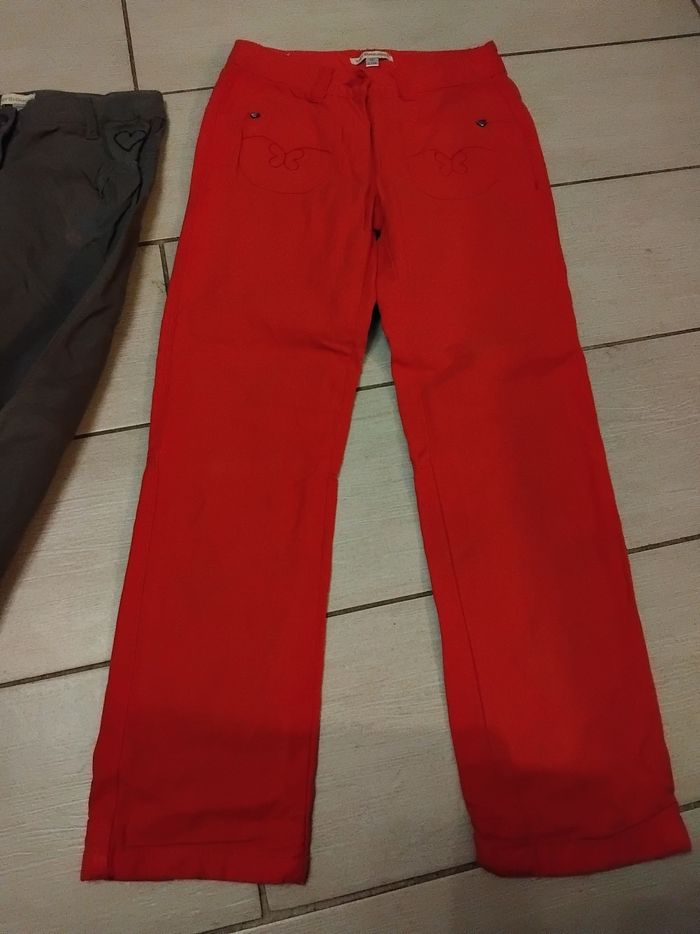 Lot de 2 pantalons fille vertbaudet taille 8 ans - photo numéro 3
