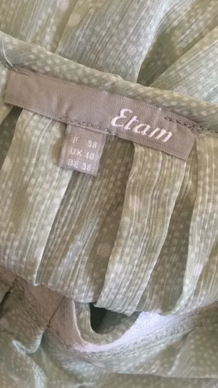 Top Etam été vert d’eau taille 40 - photo numéro 4