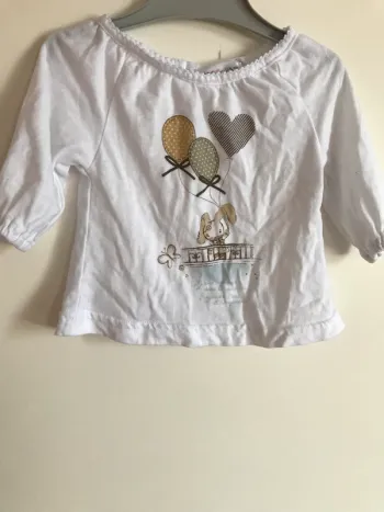 T shirt manches longues 6 mois neuf