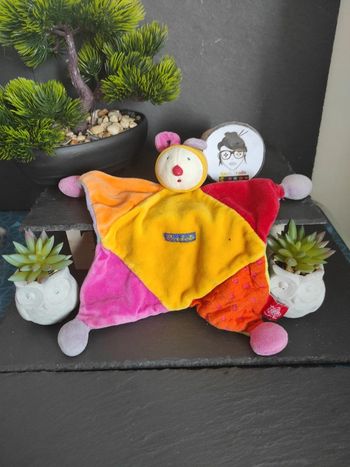 Clown Dragobert Moulin Roty  plat mouchoir  #geektradedoudou