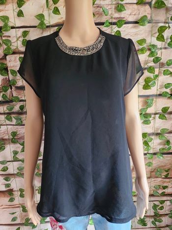 🌸T-shirt MC transparent Jennyfer Taille 40🌸