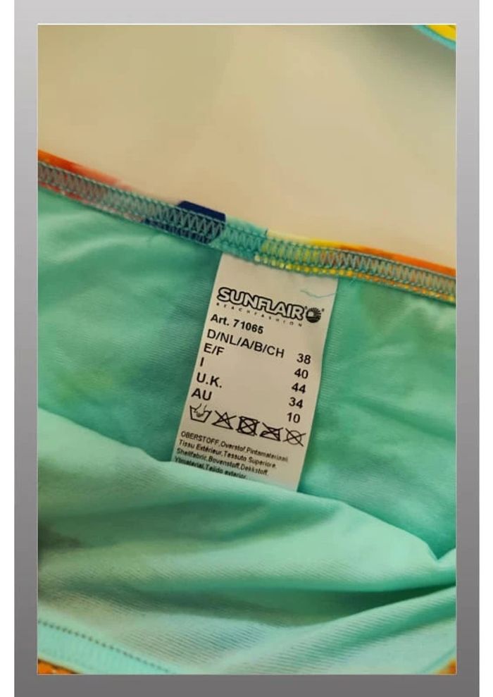Maillot de bain deux pièces multicolore Sunflair Taille bas 40 Taille haut 85E - photo numéro 2