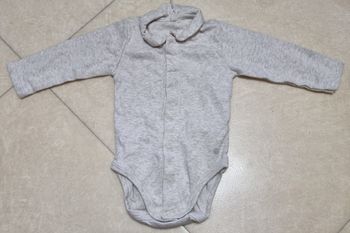 7 Body gris chiné Petit Bateau 6 mois