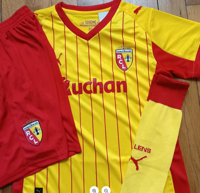 Kit football taille 10 ans modèle RC Lens 2026 domicile - photo numéro 4