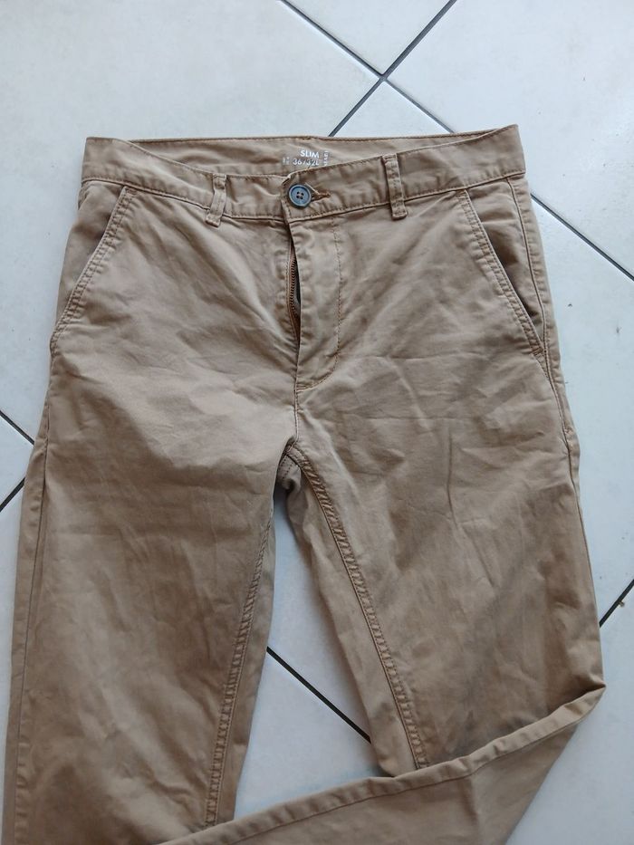 Pantalon beige slim 36/32L - photo numéro 2