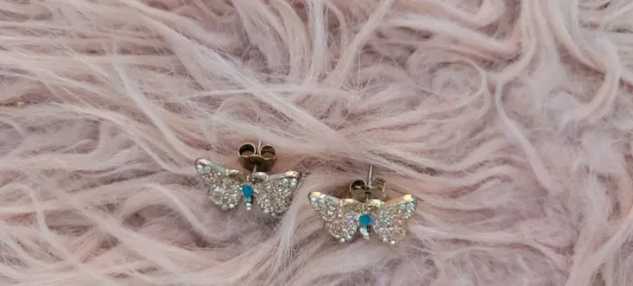 Boucles d'oreilles papillons - photo numéro 2