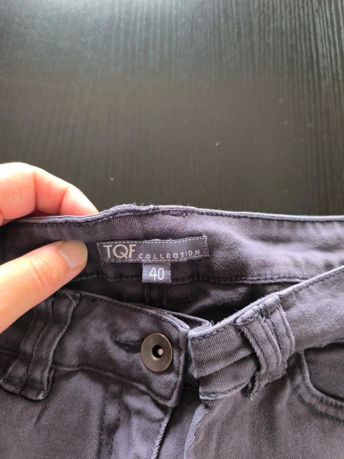 Jeans couleur aubergine - photo numéro 2