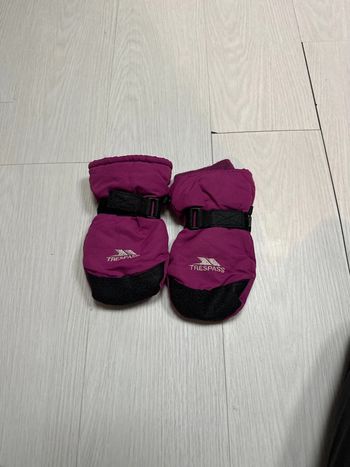 Moufles ski violet trespass 8-10ans