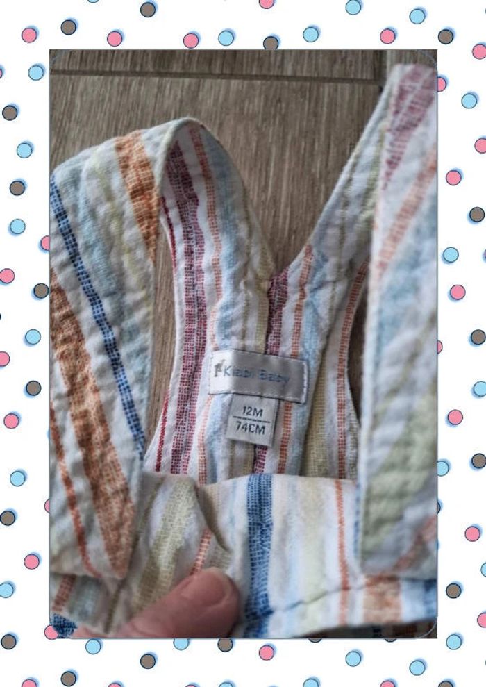 Salopette 12 mois – Boutons-pression à l’entrejambe - photo numéro 5