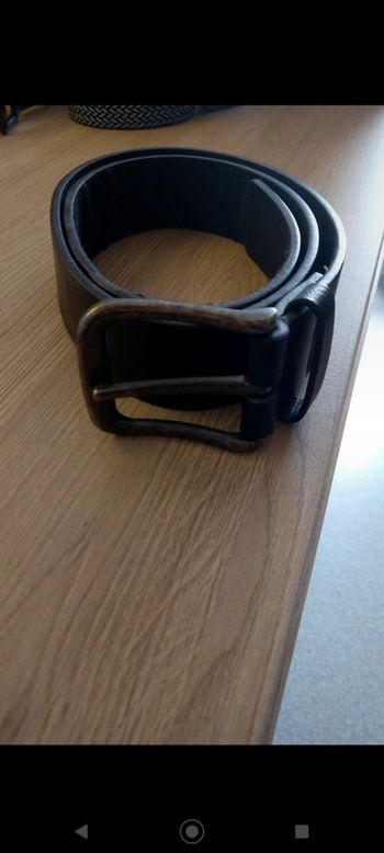 Ceinture en cuir noire