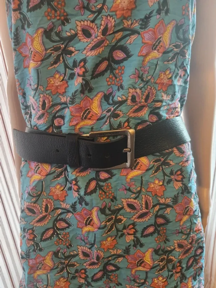 Ceinture homme Jack&Jones en cuir noir 85cm - photo numéro 3