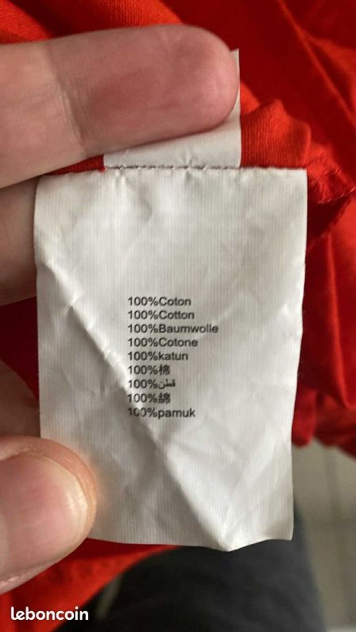 Surchemise Rouge Galeries Lafayette Taille 36 Neuve Coupe Droite - photo numéro 5