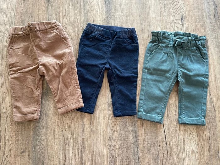 Lot 3 pantalons 6 mois