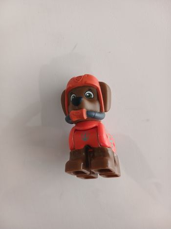 Figurine chien Pat Patrouille Zuma – compatible type Lego Duplo
