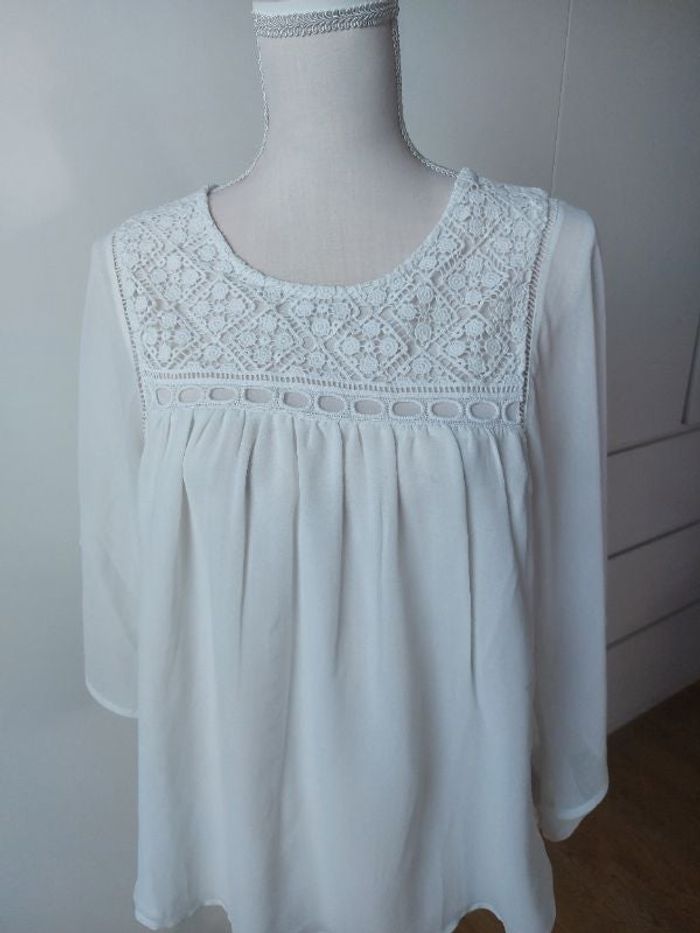 Blouse manches chauves-souris en voile