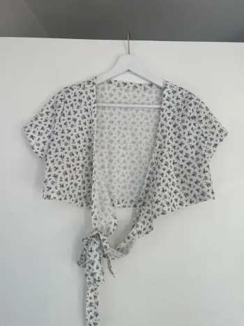 Crop top croisé devant L