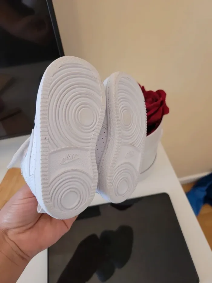 Nike bébé Court Borough Low 2 blanches - photo numéro 2