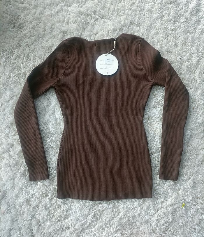 Pull capsule marron en taille M/L - photo numéro 4