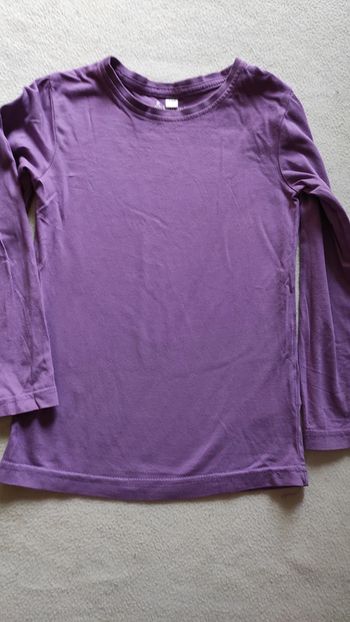 Tee-shirt manches longues violet
