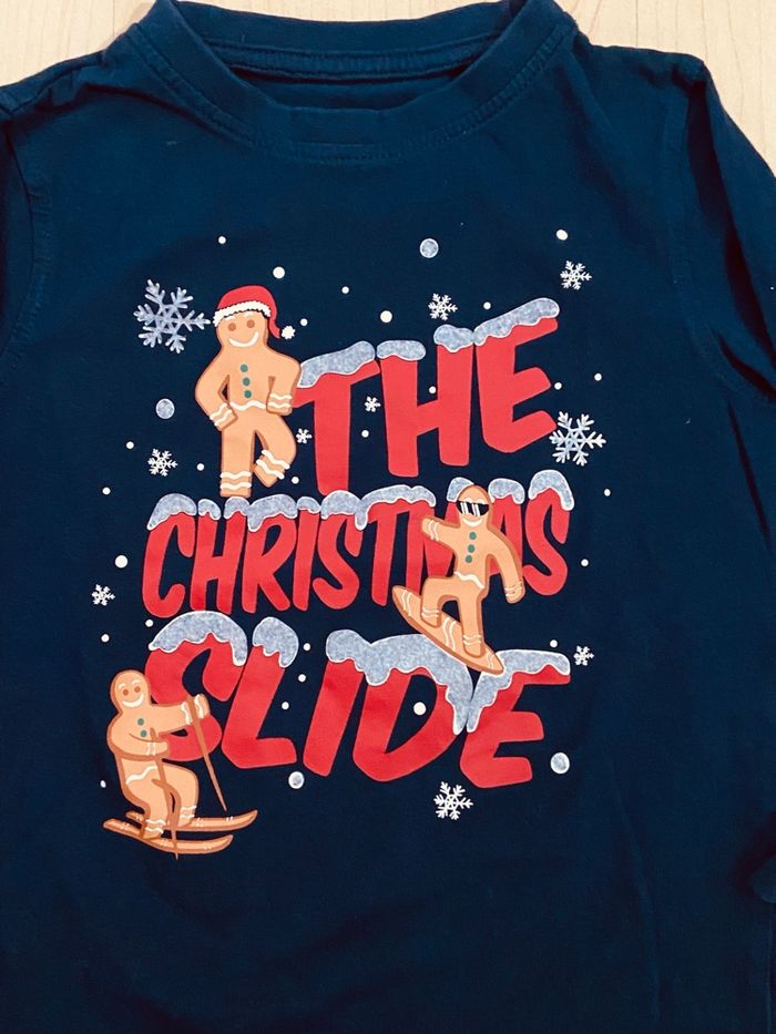 Tee Shirt Noël manches longues  In Extenso taille 5 ans - photo numéro 3