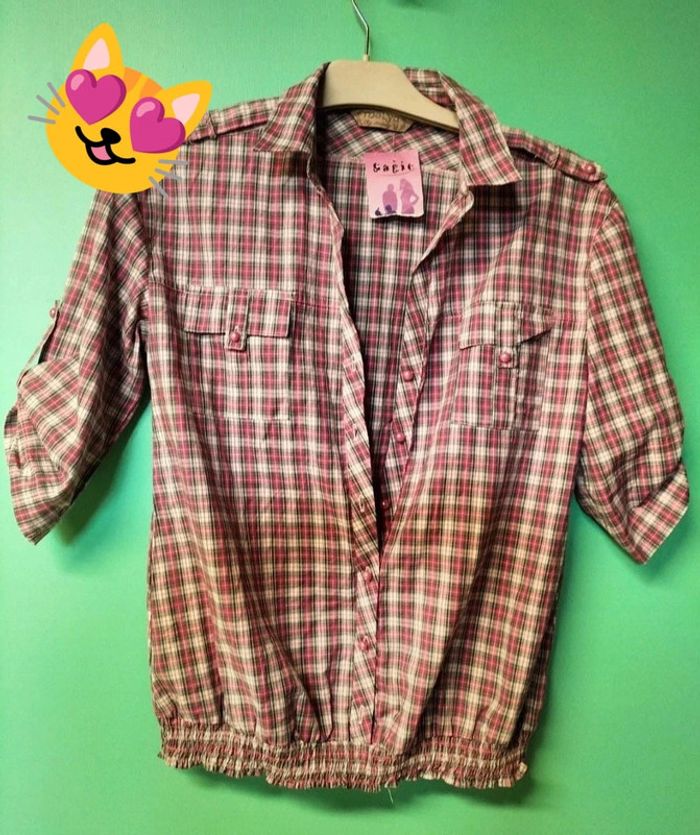 Blouse a carreaux sagie M
