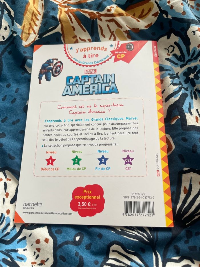 Livre j’apprends à lire en cp captain america - photo numéro 2
