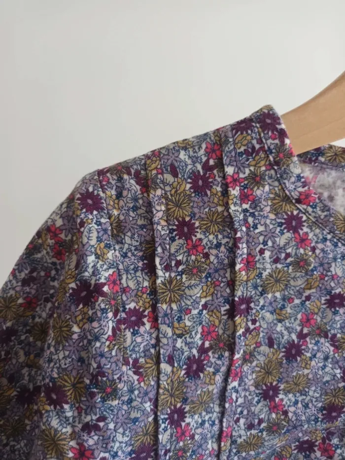 Robe fleurie Liberty Petit Bateau 3 ans 94 cm - photo numéro 3