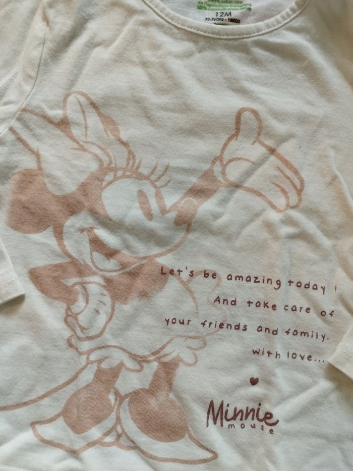 T shirt Minnie 12 mois - photo numéro 2
