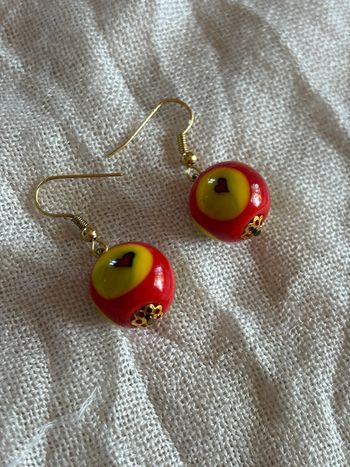 Boucles d’oreilles perles céramique