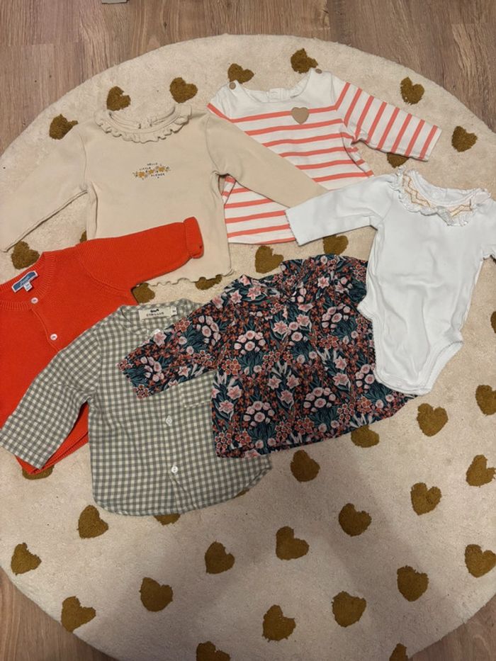 Lot vêtements mi saison fille 3 mois