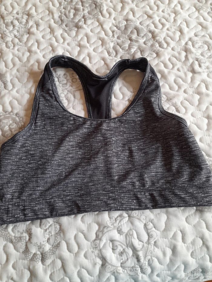 Brassière gris moucheté
