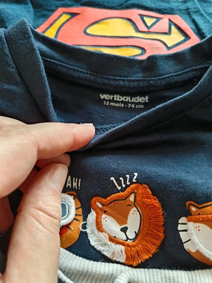 Lot tee shirt 12 mois manches longues - photo numéro 4