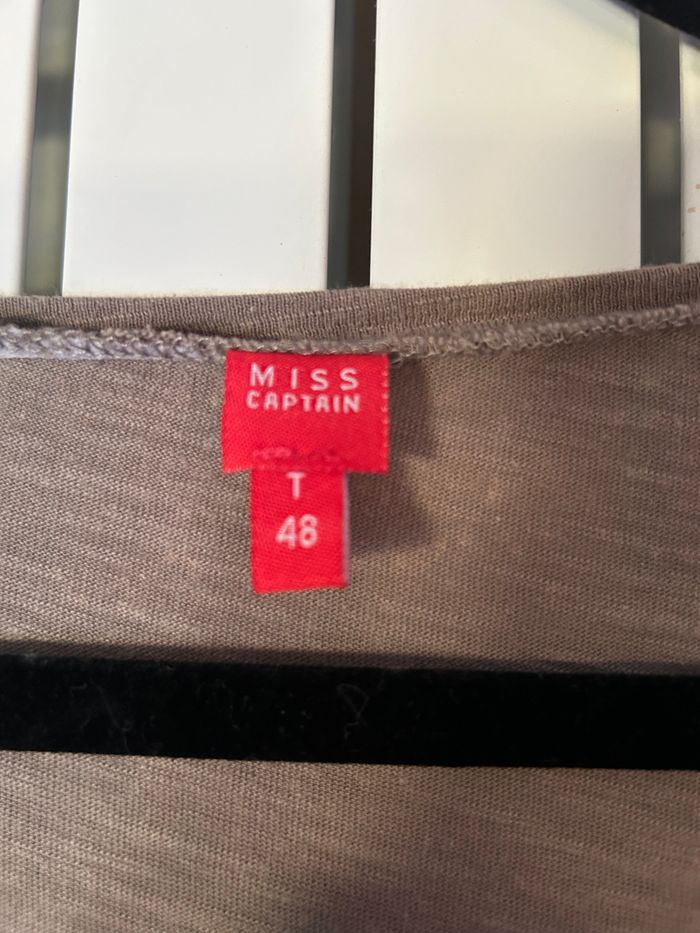 Robe noire et marron, Miss Captain, taille 48 - photo numéro 4