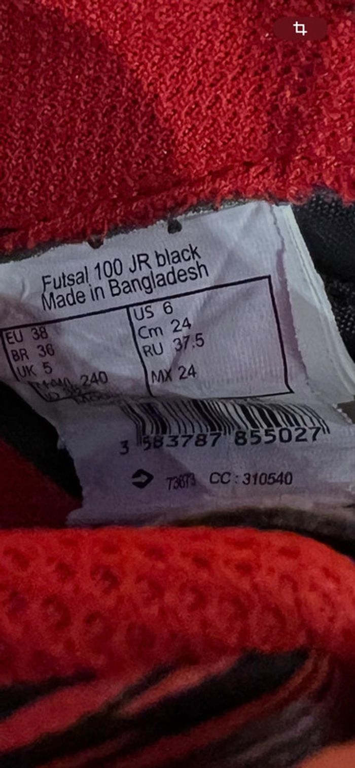 Chaussures sport en salle taille 38 - photo numéro 11