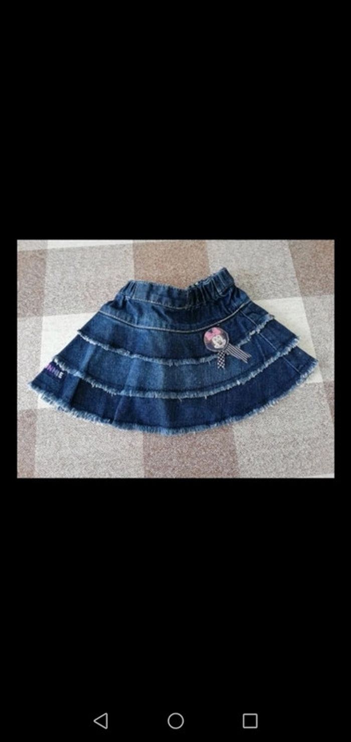 Jupe en jean bleue Disney Minnie 3 mois
