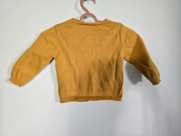 Lot sous pull + gilet bébé fille - 6 mois - photo numéro 3