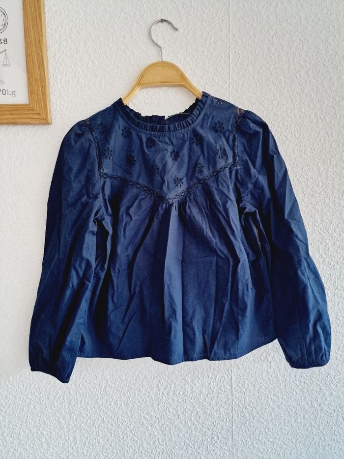 Kiabi - Blouse / chemise manches longues - Bleu marine - Neuve avec étiquette ! (10 ans) - photo numéro 2