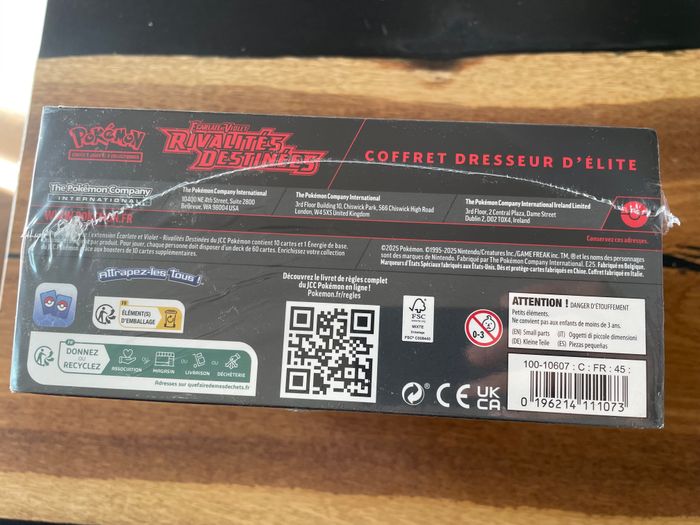 Pokémon - Coffret Dresseur d'Élite (ETB) EV10 Rivalités Destinées FR - photo numéro 7