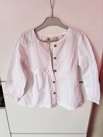 Blouse chemise Zara 12/18 mois