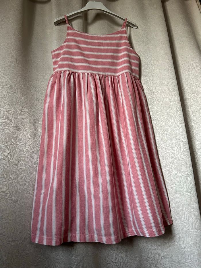 Jolie robe bain de soleil rose rayé blanc 10 ans Kiabi - photo numéro 9