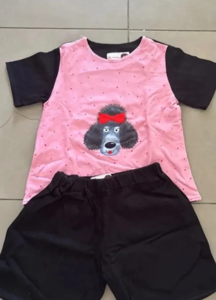 🎀 Pyjama Fille Fait Main – Taille 6 ans 🎀