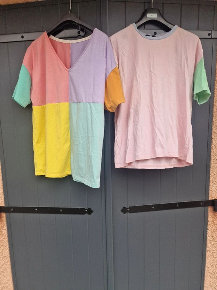 Lot de deux t shirts multicolore - photo numéro 7