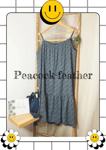 Robe longue bleue fleurie xxl neuve